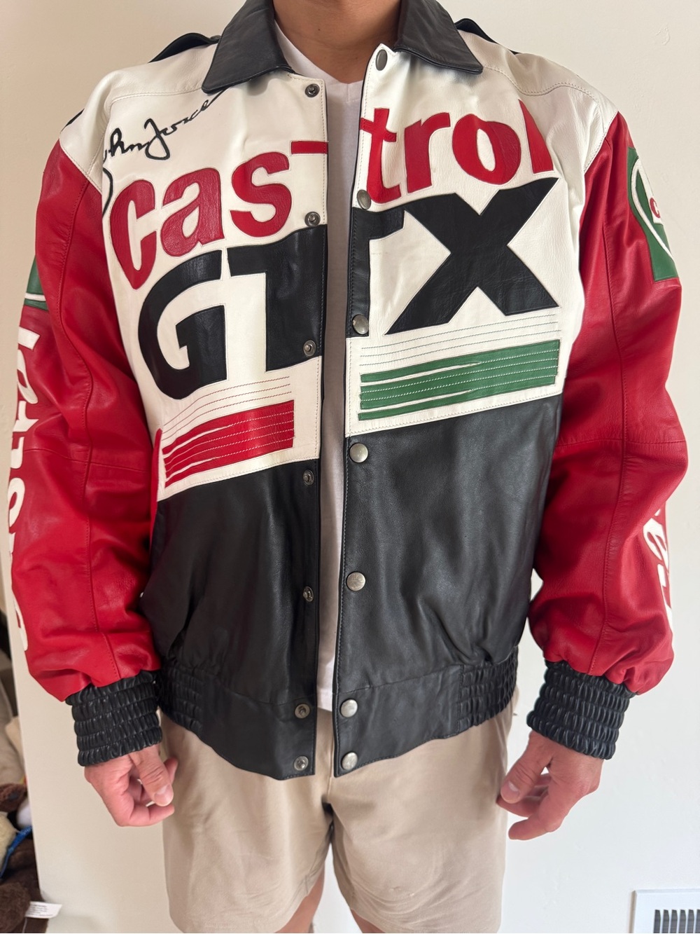 Vintage John Force Leather Jacket
